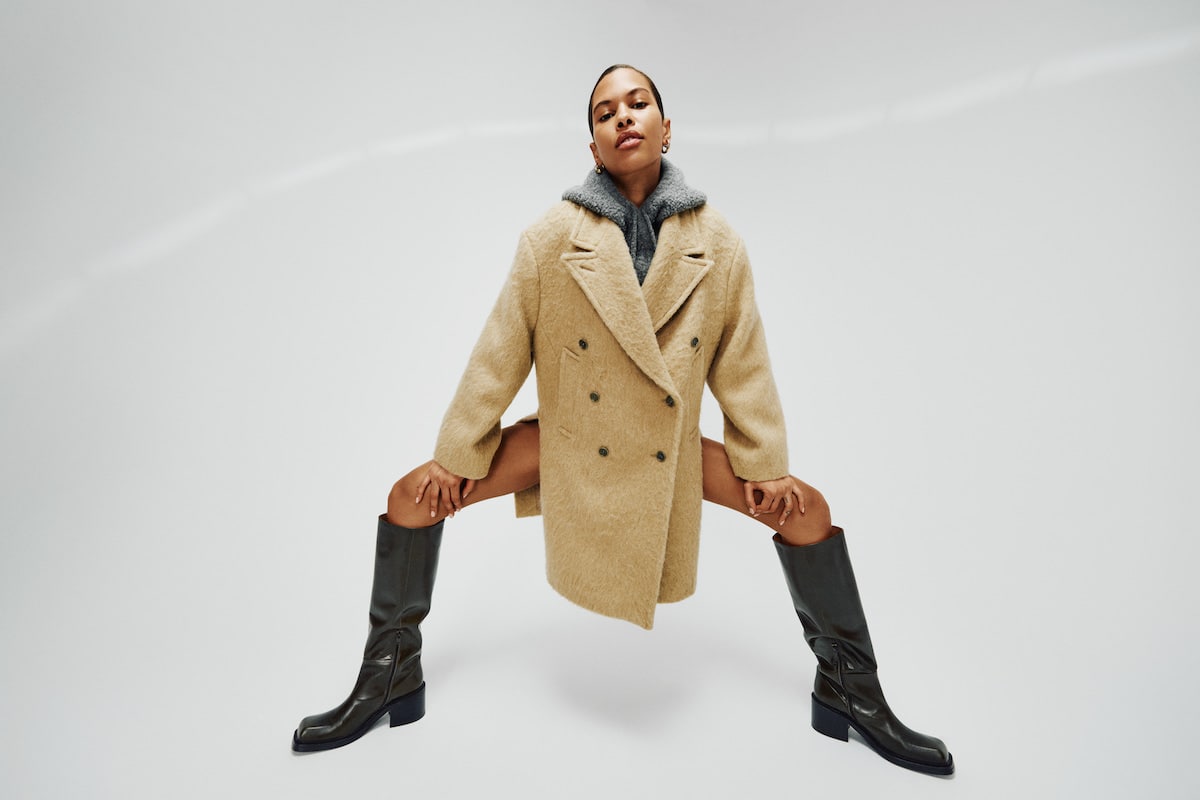 Leanna - Fuzzy oversized coat I Oatmeal 4 - Rabens Saloner