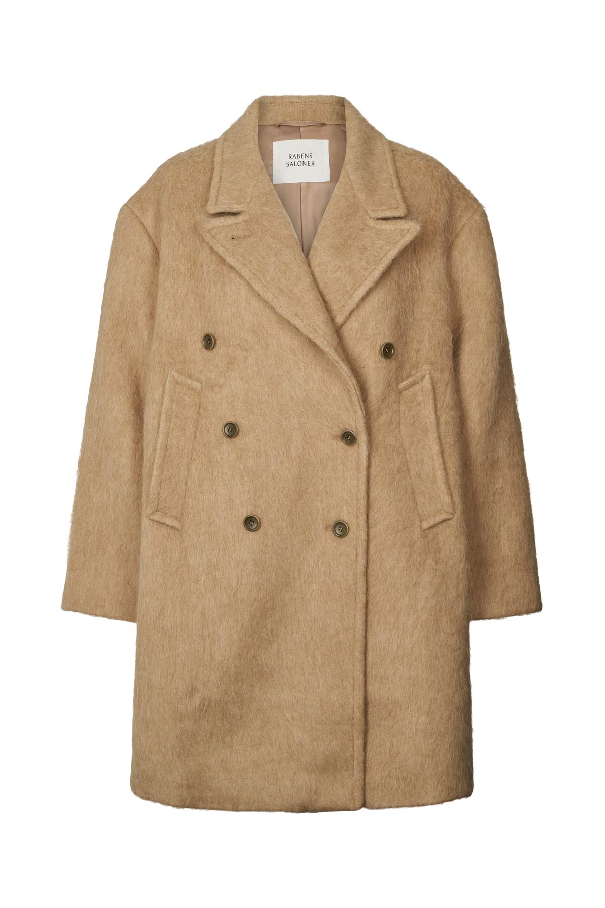 Leanna - Fuzzy oversized coat I Oatmeal Oatmeal XS/S 7 - Rabens Saloner