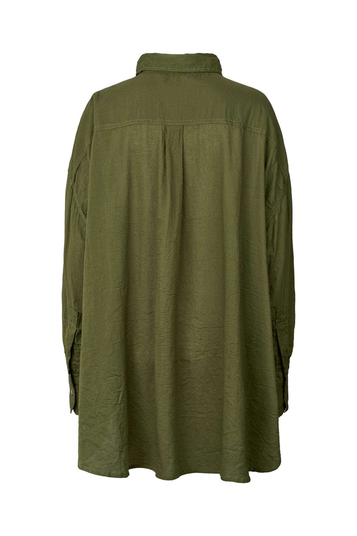 Noah - Cotton oversized shirt I Army Green 5 - Rabens Saloner