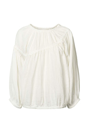 Lotte - Cotton dbl elasticated top I White White XS/S 1 - Rabens Saloner