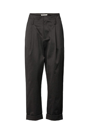 Raina - Cotton fusion pleat pants I Pirate black Pirate black XS 2 - Rabens Saloner