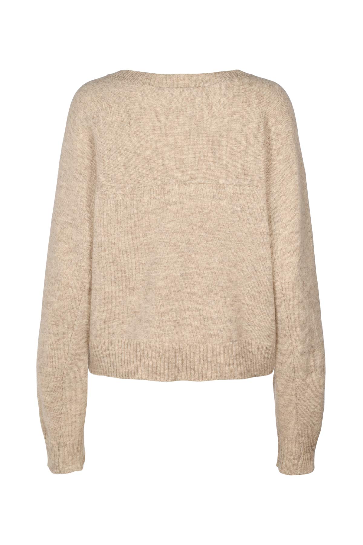 Dalani - Pure wool boxy sweater I Oatmeal 2 - Rabens Saloner
