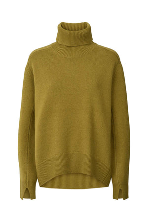 Celly - Pure wool roll neck sweater I Fern green Fern green XS 6 - Rabens Saloner