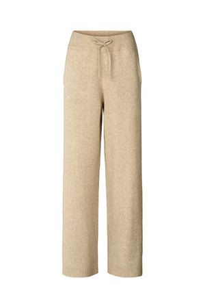 Dianne - Pure wool lounge pants I Oatmeal Oatmeal XS 8 - Rabens Saloner