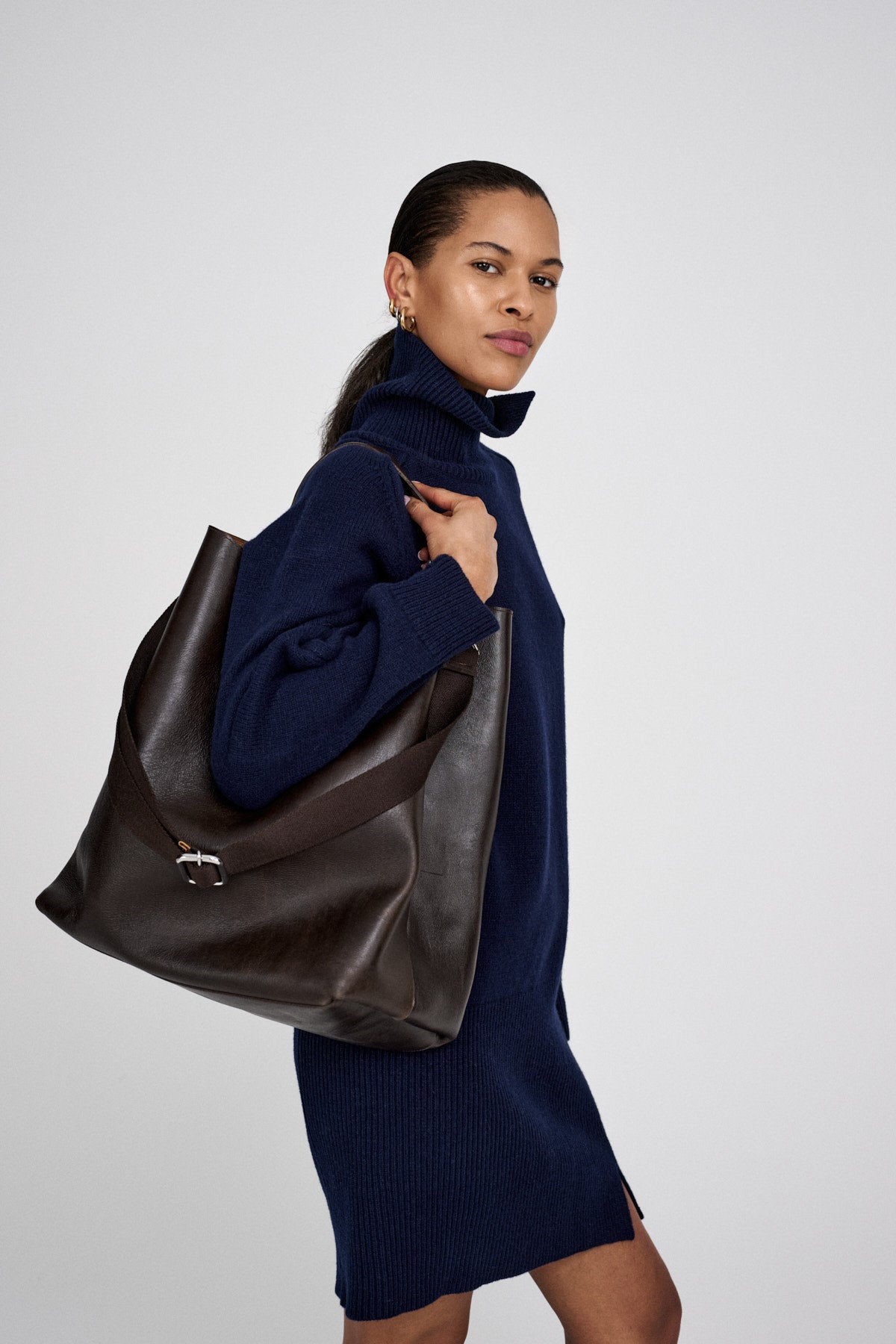 Carole - Pure wool dress I Navy 3 - Rabens Saloner