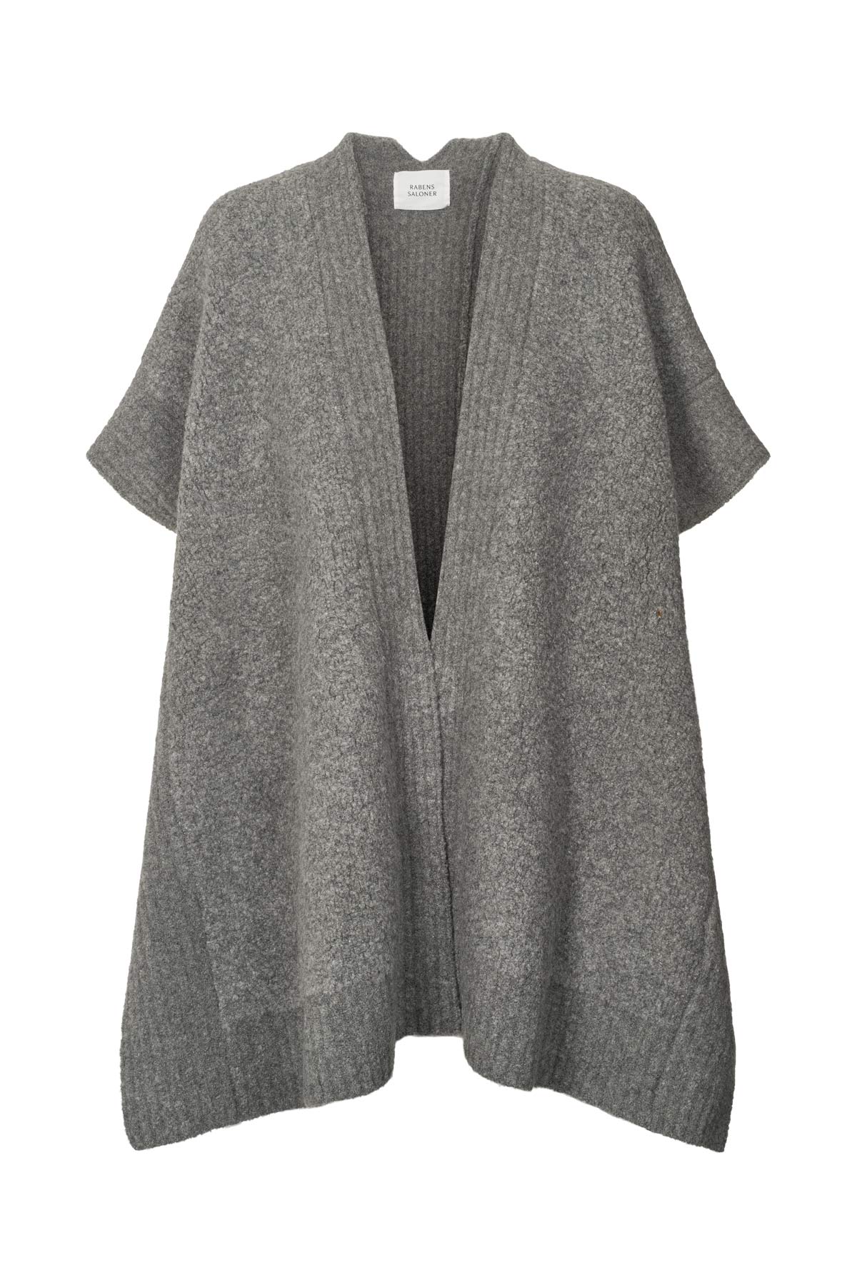 Dorris - Sheep knit cape I Grey melange Grey melange O/S 6 - Rabens Saloner
