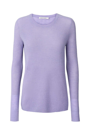 Shauna - Waffled knit long sleeve top I Lavender Lavender XS 1 - Rabens Saloner