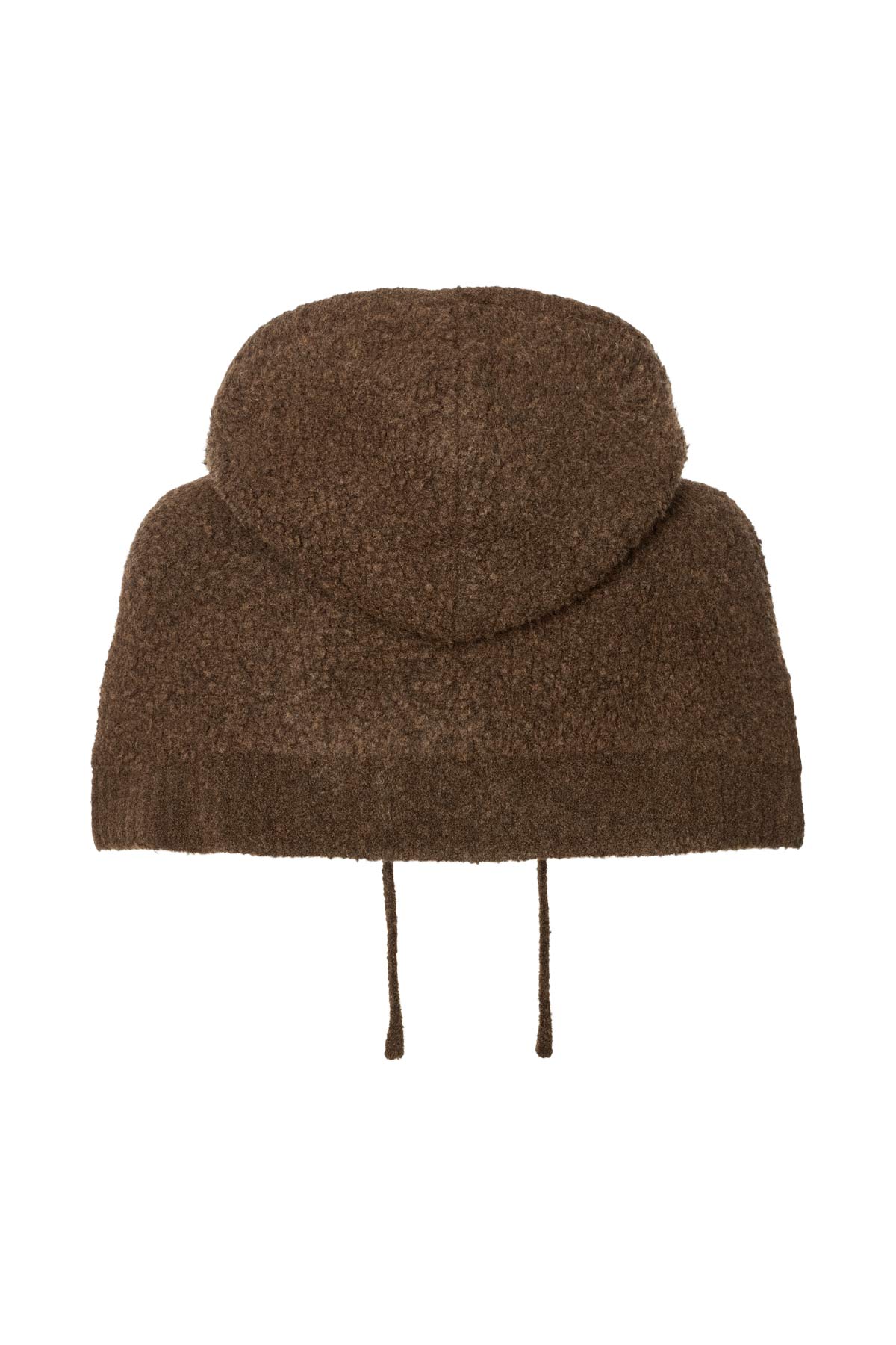 Sinika - Sheep knit hood I Dark brown 2 - Rabens Saloner