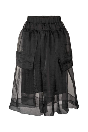 Falka - Organza layer skirt I Black Black XS 3 - Rabens Saloner