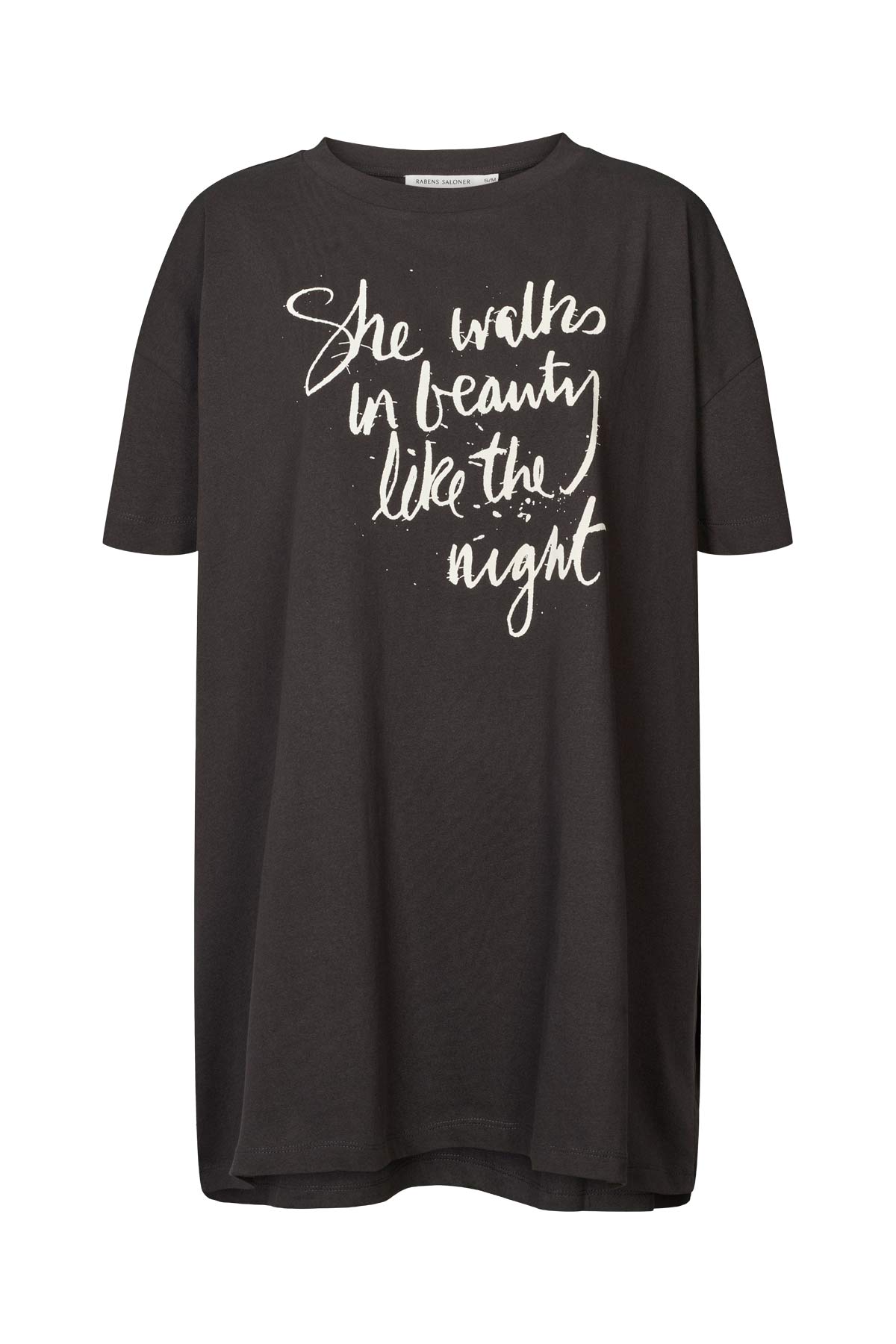 Dee - Poet oversize t-shirt I Faded black Faded black XS/S 1 - Rabens Saloner