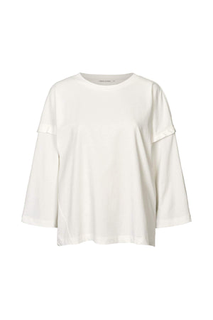 Laurah - FOT jersey 3/4 sleeve top I Chalk Chalk XS 3 - Rabens Saloner