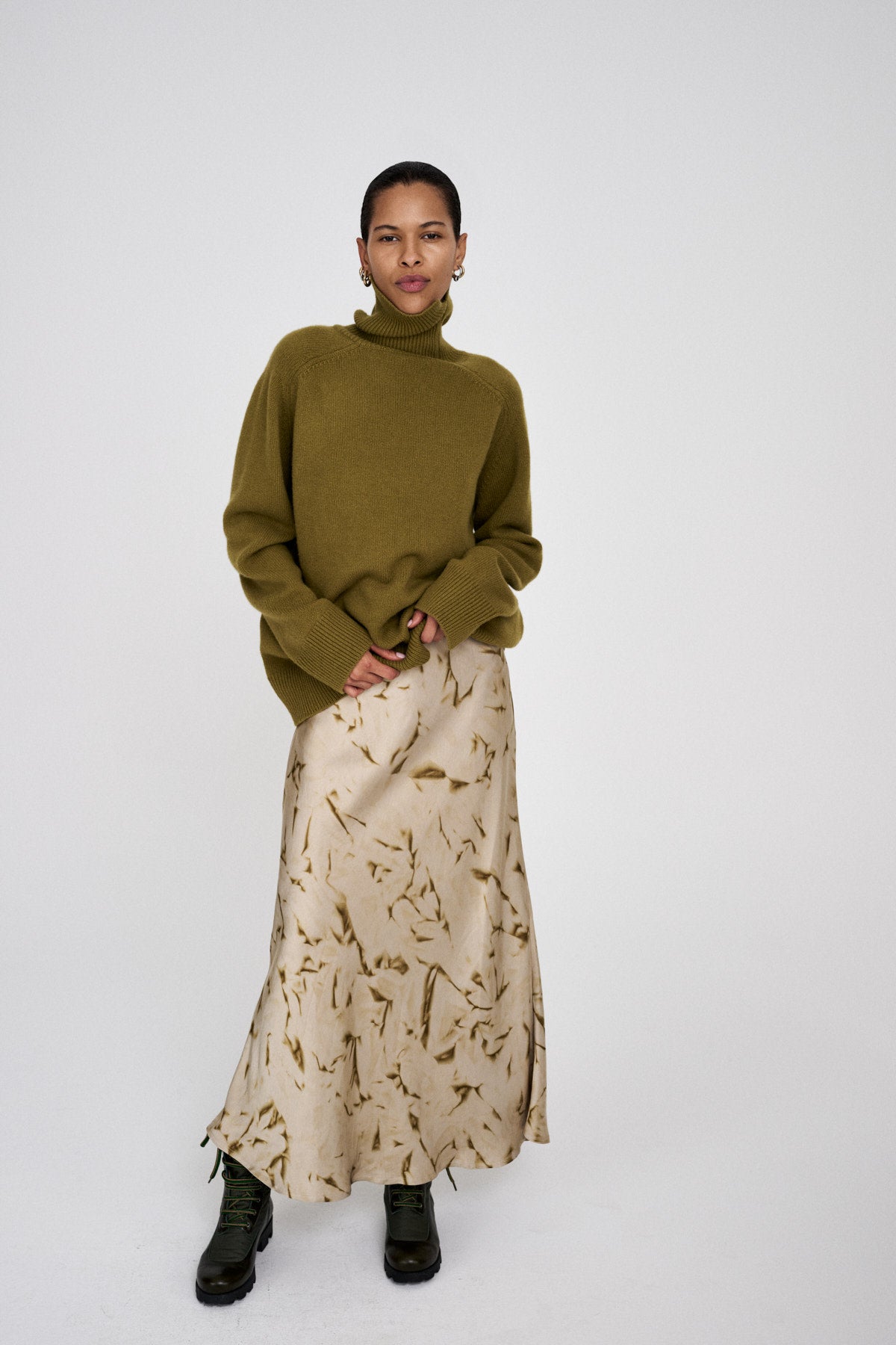 Ellery - Crystal bias skirt I Midnight black combo 3 - Rabens Saloner