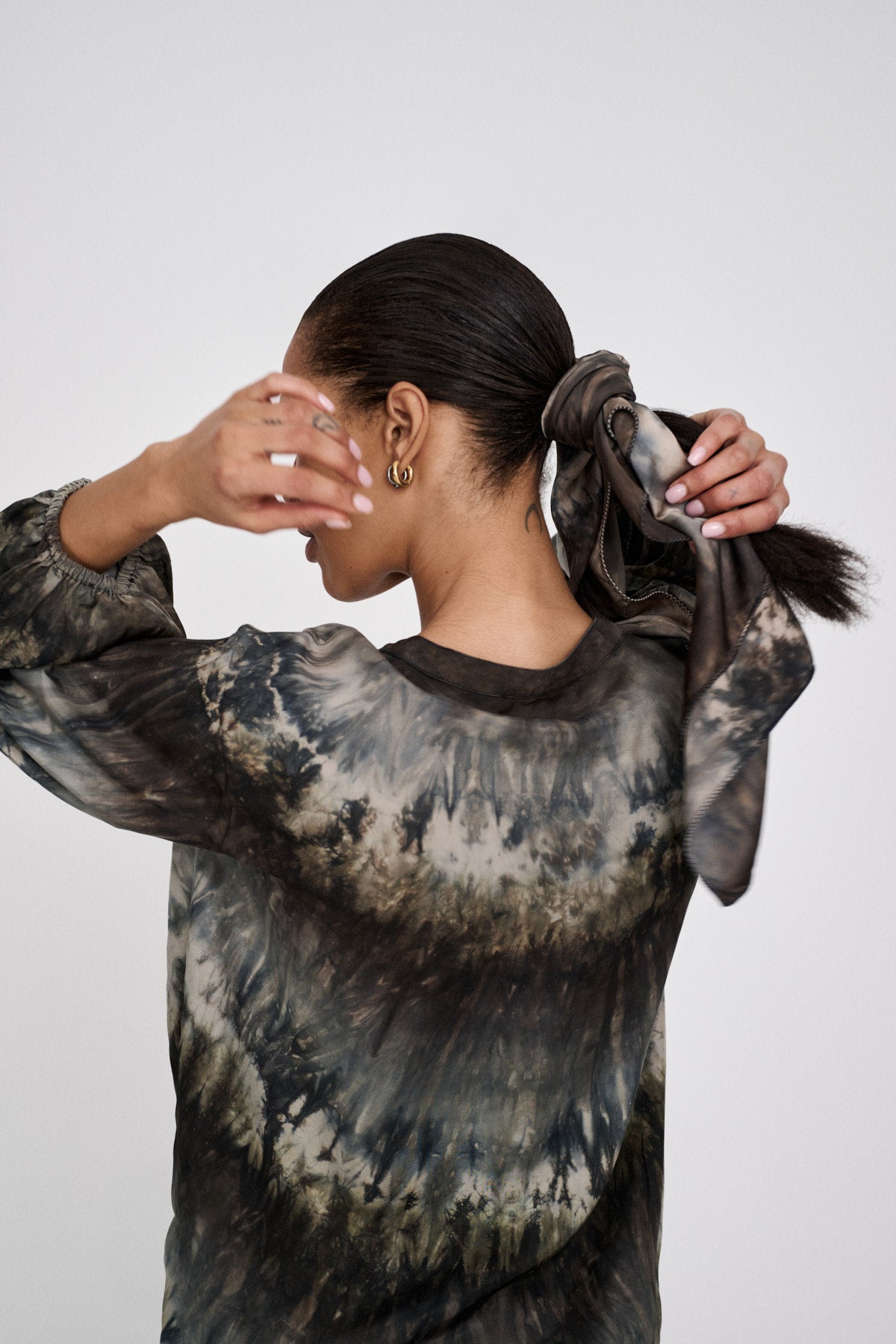 Lyuba - Arizona head scarf I Cement combo 1 - Rabens Saloner