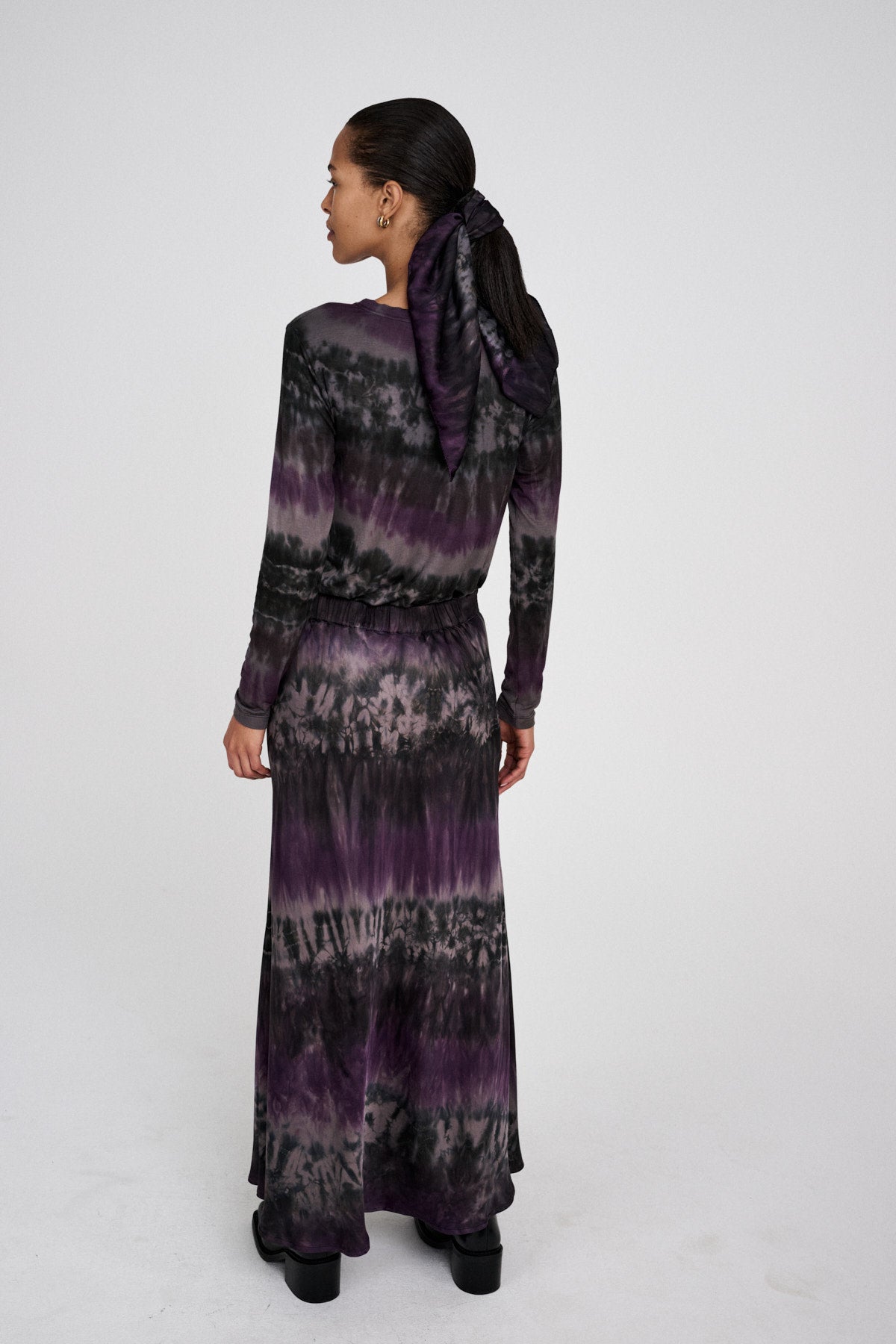 Lyuba - Arizona head scarf I Purple combo 1 - Rabens Saloner