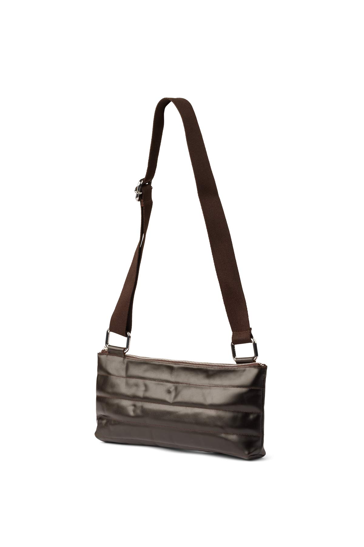 Geso - Leather cross body bag I Coffee Coffee O/S 1 - Rabens Saloner