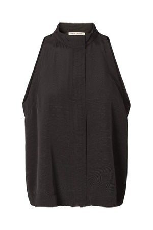 Kaley - Grossgrain halter top I Black Black XS 8 - Rabens Saloner