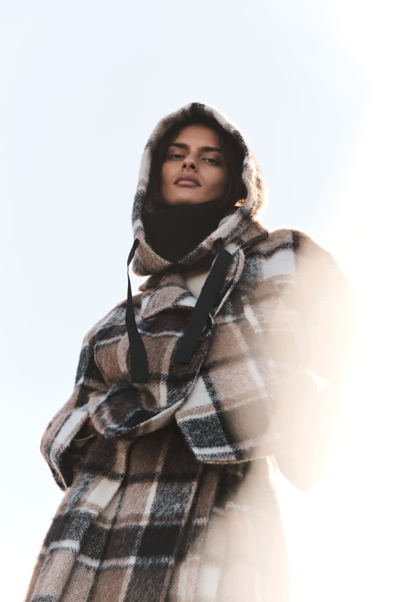 Ehsan - Jumbo check jacket I Brown check 9 - Rabens Saloner