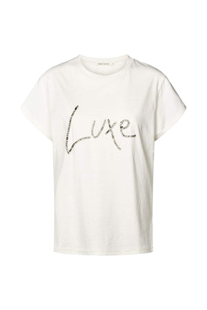 Ambla - Diamante t-shirt I Chalk Chalk XS 1 - Rabens Saloner
