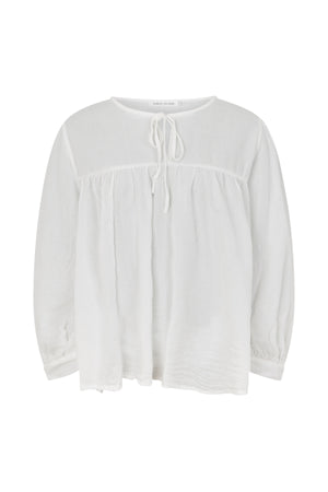 Eike - Cotton full sleeve blouse I White White XS 1 - Rabens Saloner