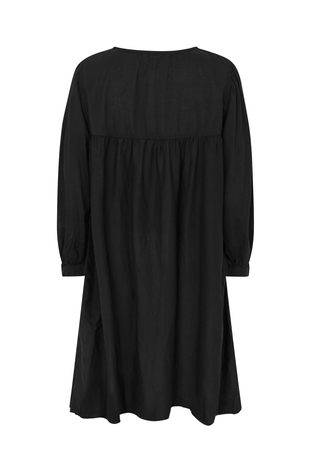 Elda - Cotton full sleeve dress I Black 2 - Rabens Saloner