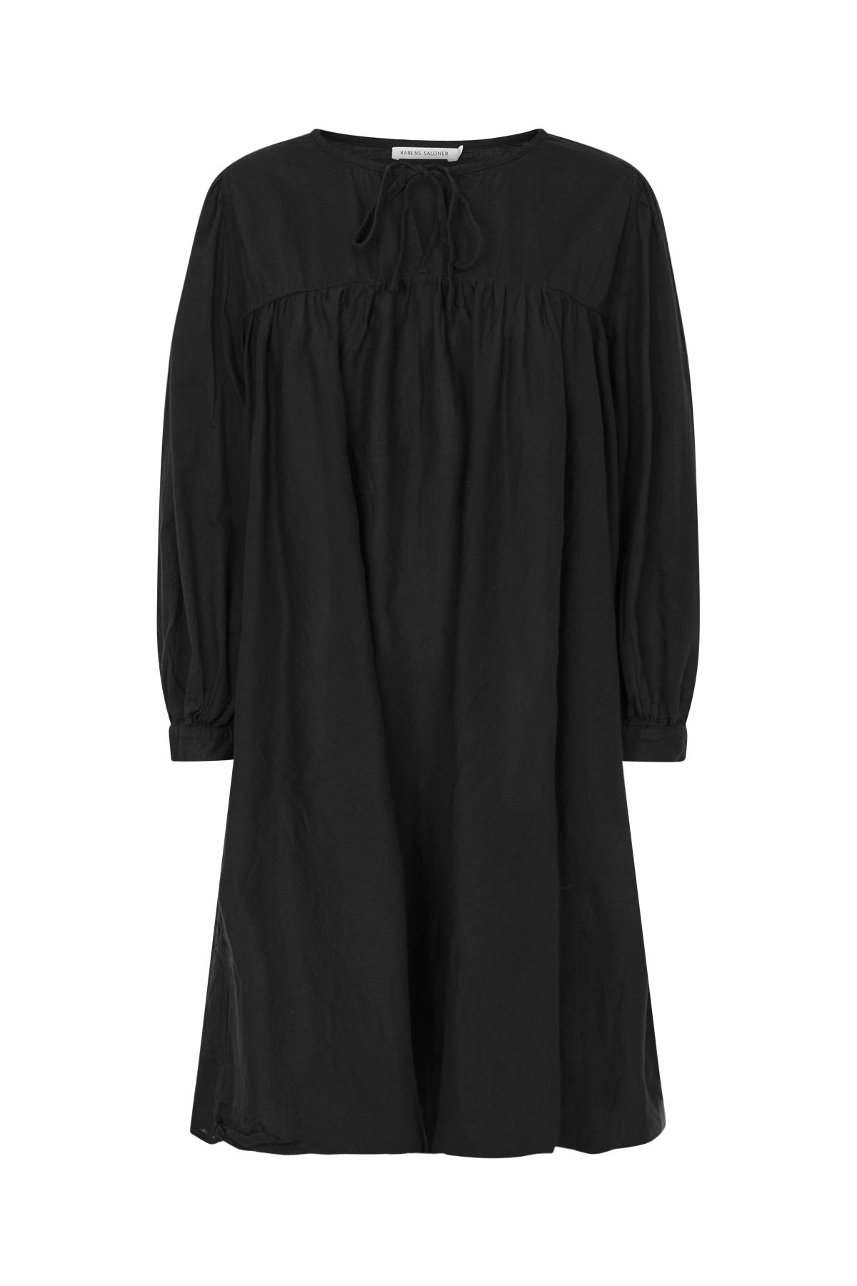 Elda - Cotton full sleeve dress I Black Black XS 1 - Rabens Saloner