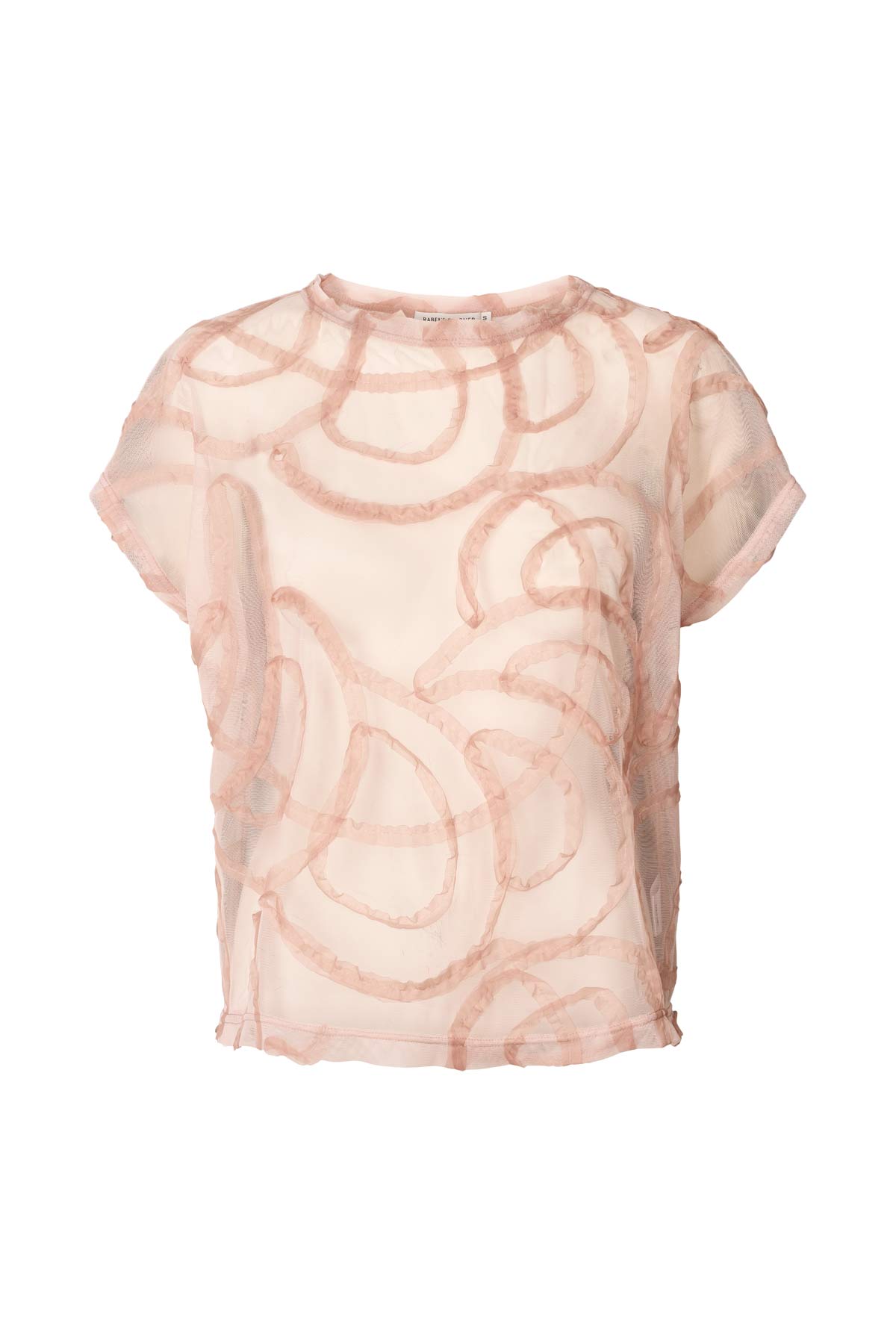 Gritt - Scribble boxy tee I Blush Blush XS 5 - Rabens Saloner