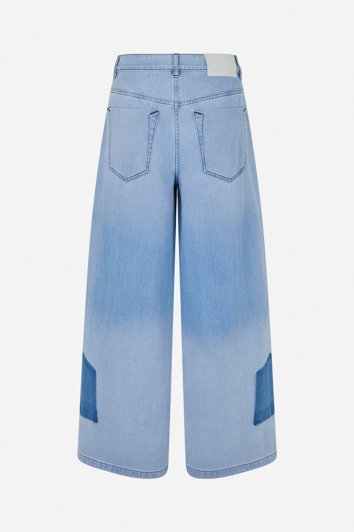Lane - Denim light wide leg pants I Light washed denim 12 - Rabens Saloner