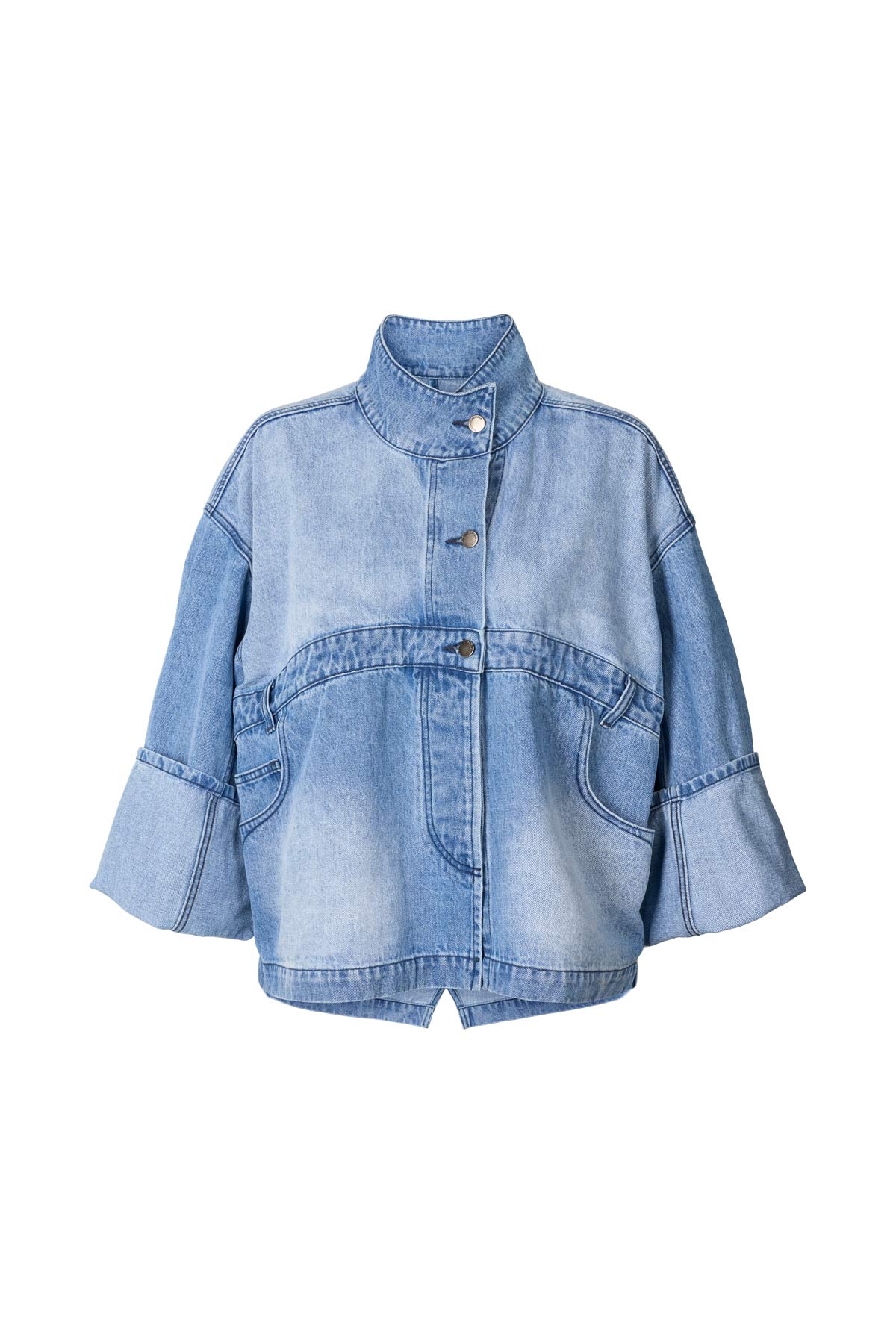 Donela - Denim jacket I Light washed denim Light washed denim XS 6 - Rabens Saloner