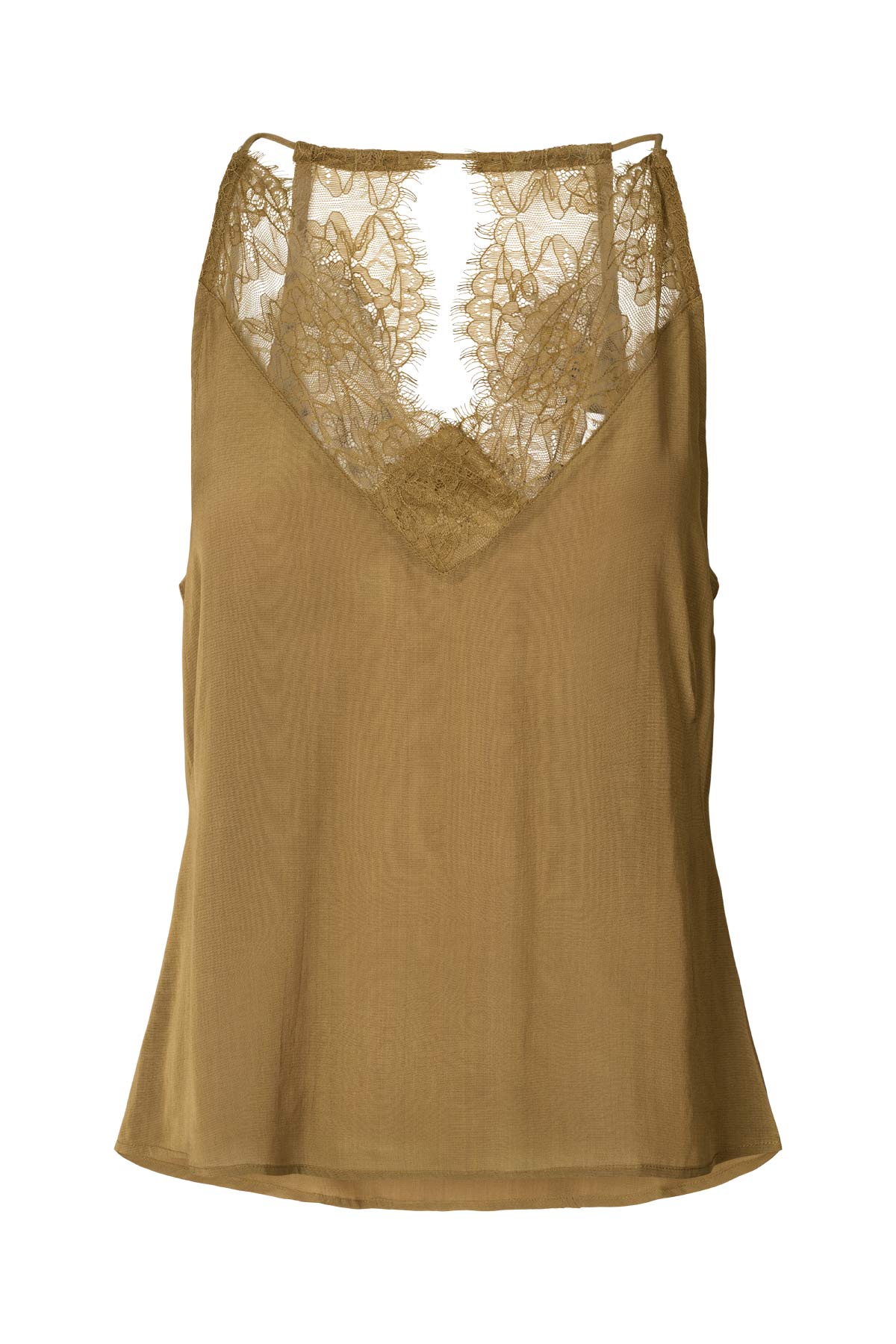 Jodie - Sheer lace camisole I Hazelnut Hazelnut XS 6 - Rabens Saloner