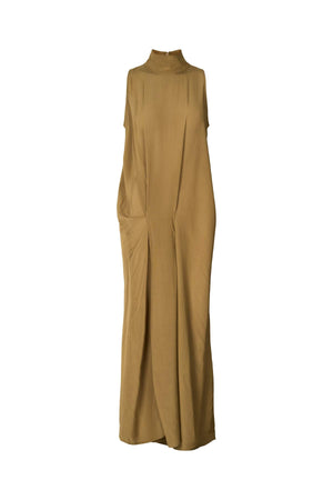 Sima - Sheer lace long dress I Hazelnut
