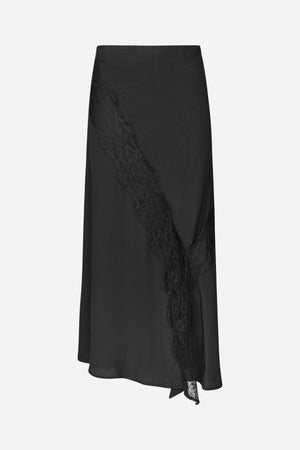 Leia - Sheer lace skirt I Faded black Faded black XS 1 - Rabens Saloner