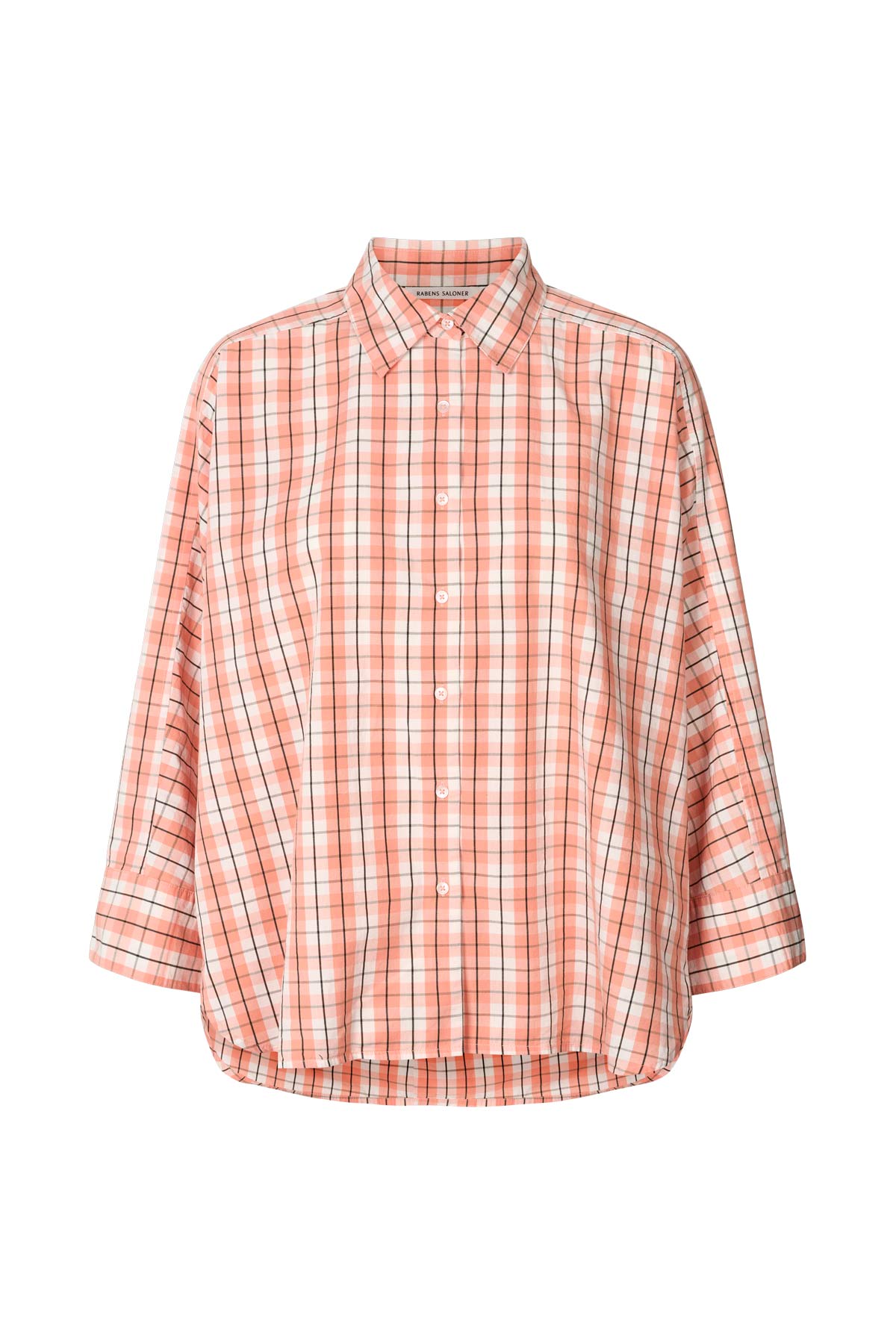Chloe - Shirt check full shirt I Mandarin check Mandarin check XS 4 - Rabens Saloner