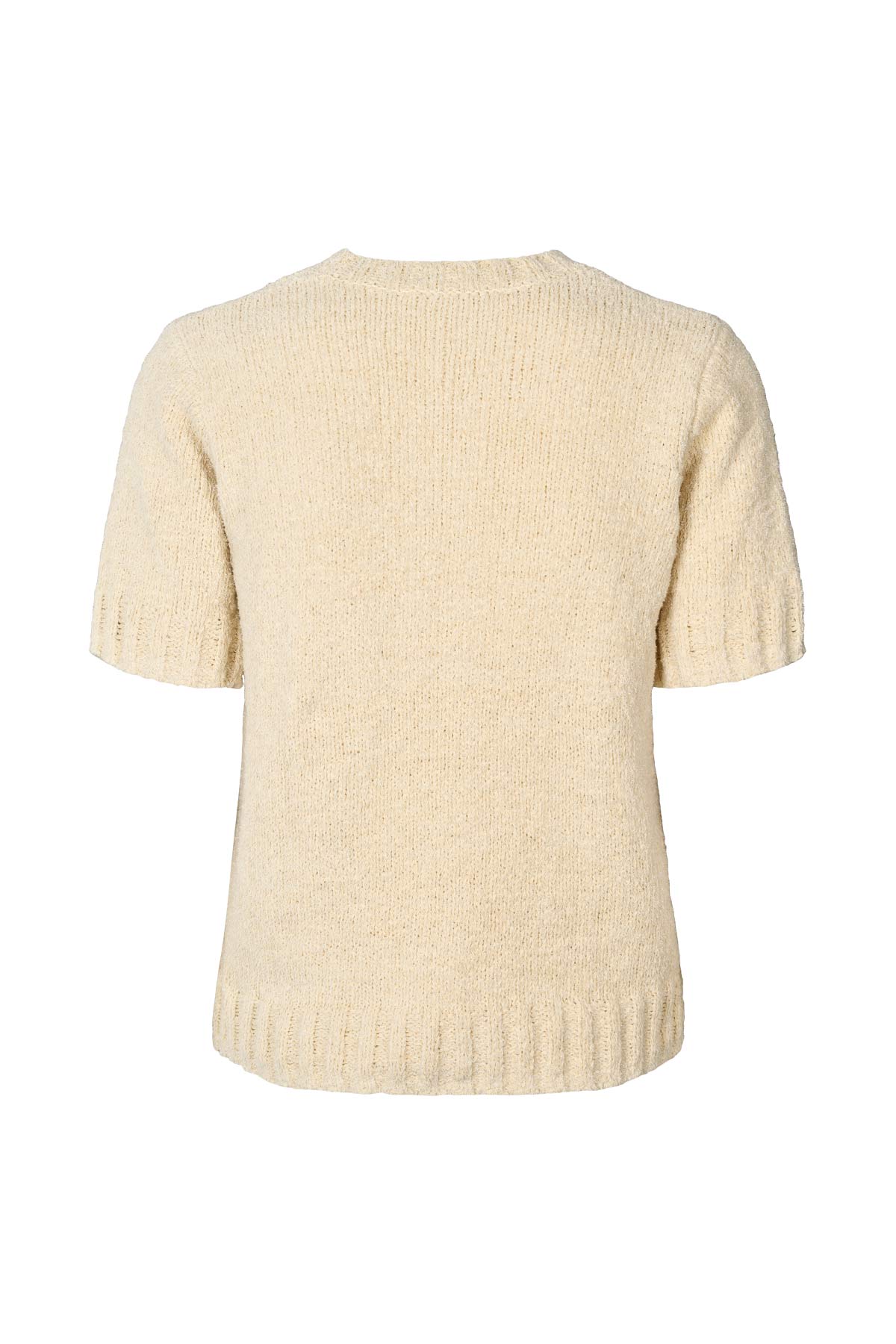 Elka - Towelling knit t-shirt I Sand 5 - Rabens Saloner