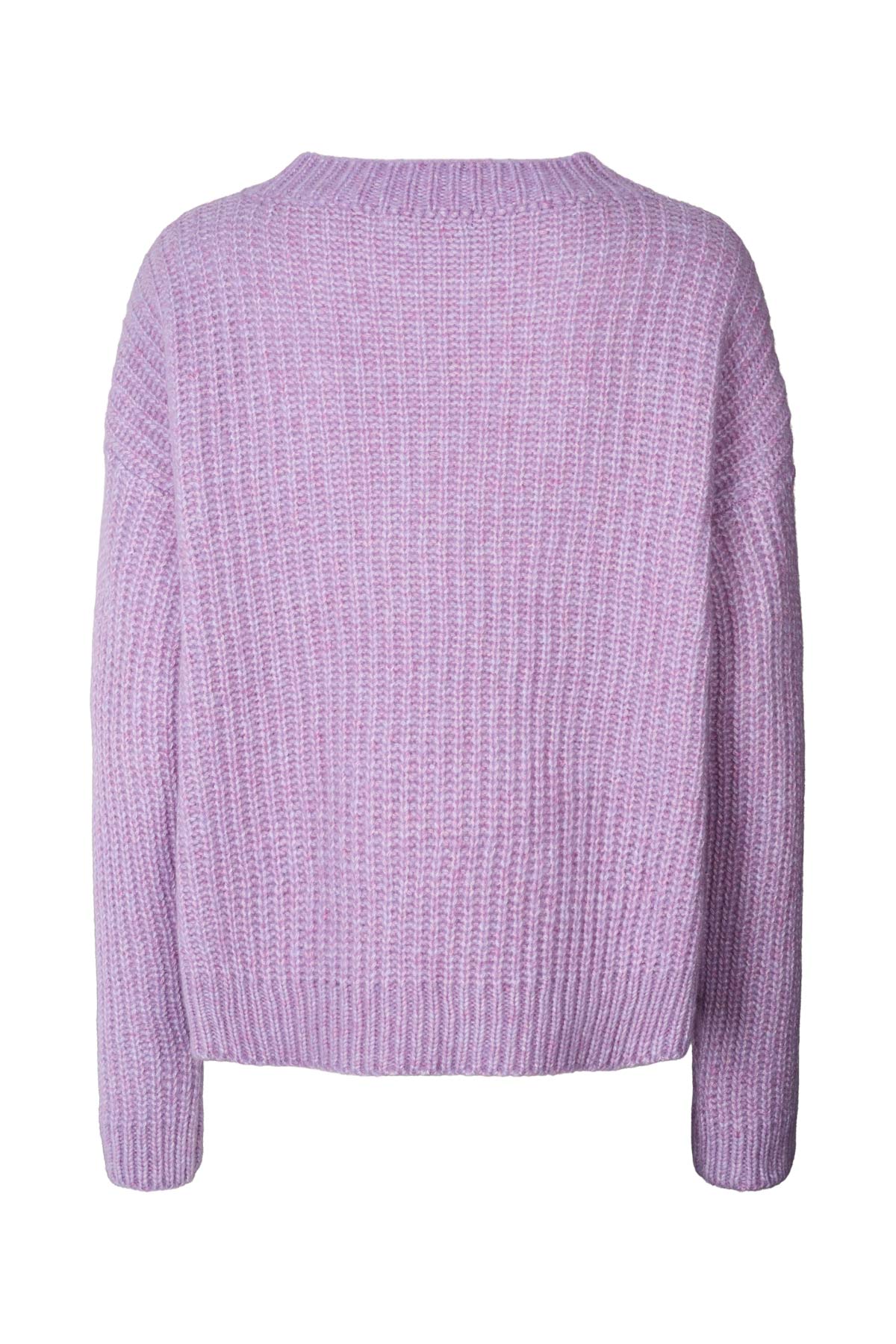 Hifa - Open knit cosy sweater I Lavender 4 - Rabens Saloner