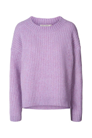 Hifa - Open knit cosy sweater I Lavender Lavender XS/S 3 - Rabens Saloner