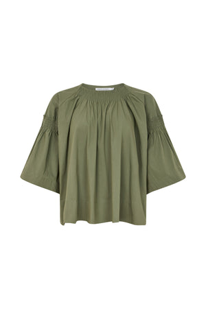 Efil - Papery frill sleeve top I Shadow Shadow XS/S 1 - Rabens Saloner