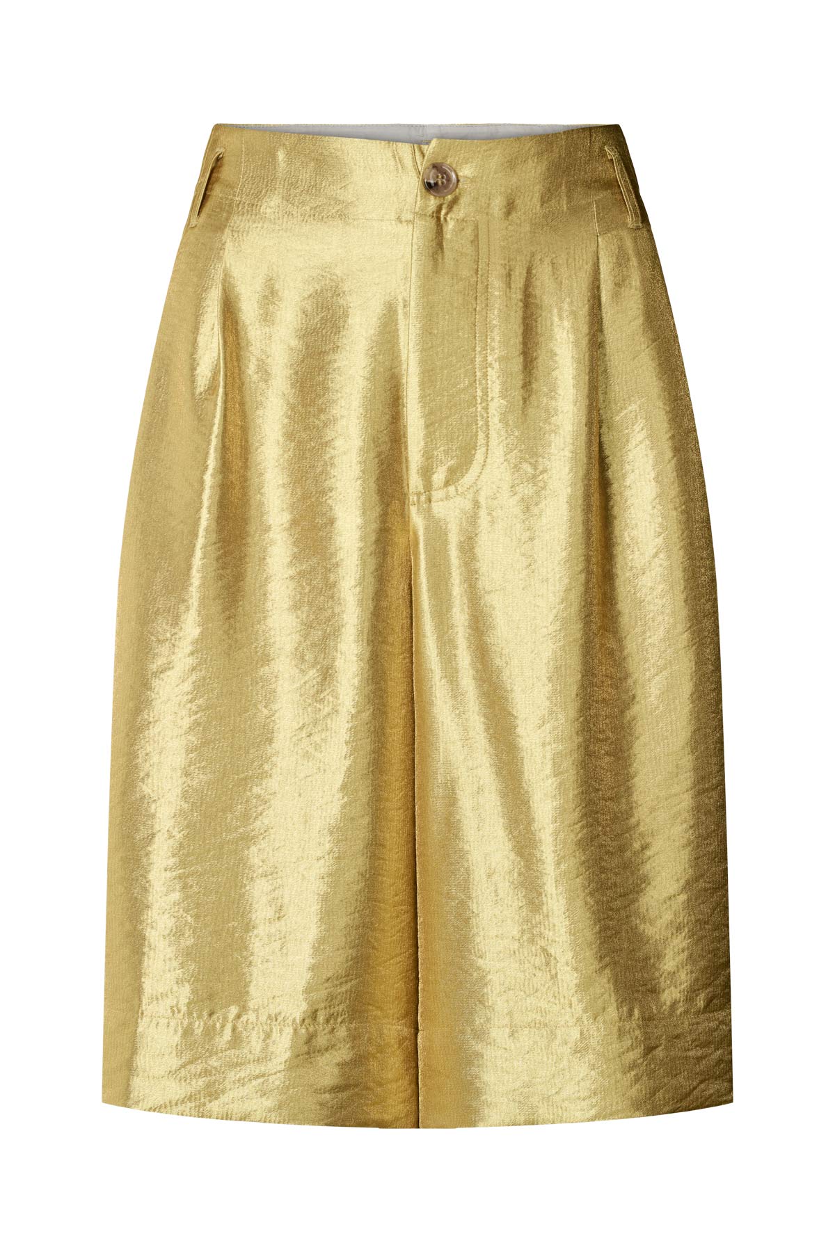 Feliza - Woven gold shorts I Gold Gold XS 6 - Rabens Saloner