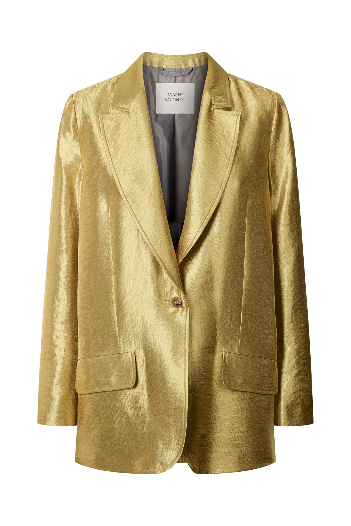 Alona - Woven gold jacket I Gold Gold XS 6 - Rabens Saloner