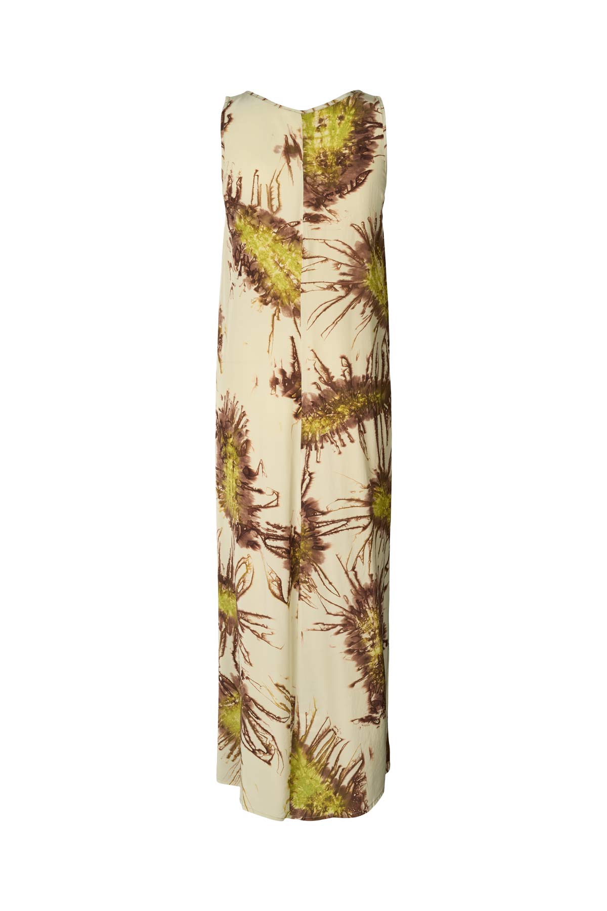 Alpa - Sea urchin long dress I Chartreuse combo 11 - Rabens Saloner