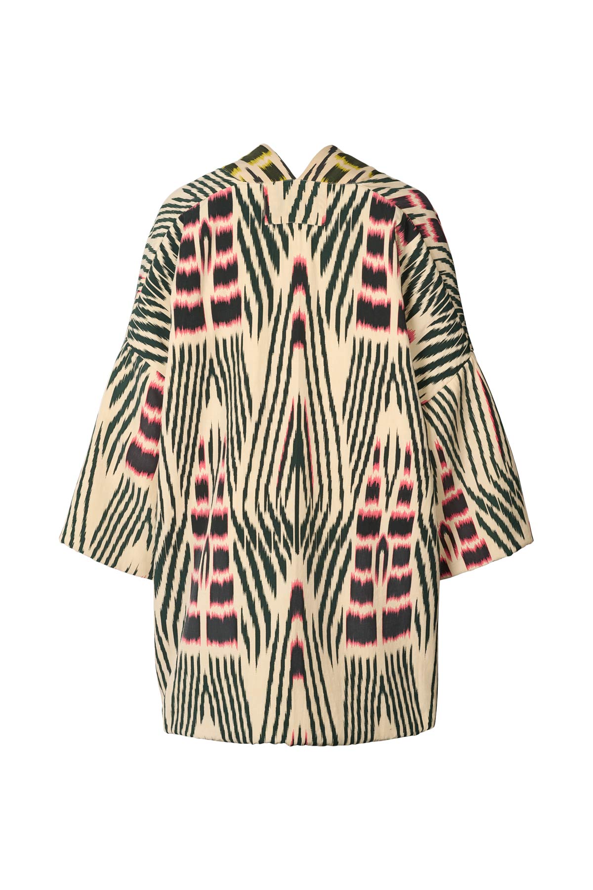 Abba - Ikat combo padded kimono I Forest pink sand & citrus combo 6 - Rabens Saloner