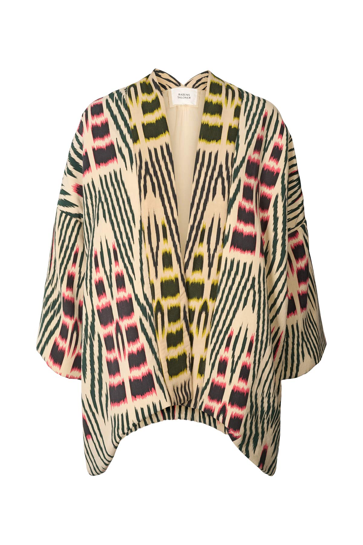 Abba - Ikat combo padded kimono I Forest pink sand & citrus combo 5 - Rabens Saloner