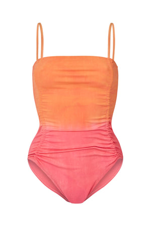 Sali - Fusion swimsuit I Mandarin pink Mandarin pink XS 1 - Rabens Saloner