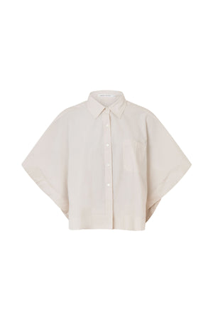 Berte - Poplin curved hem shirt I Clay Clay XS/S 1 - Rabens Saloner