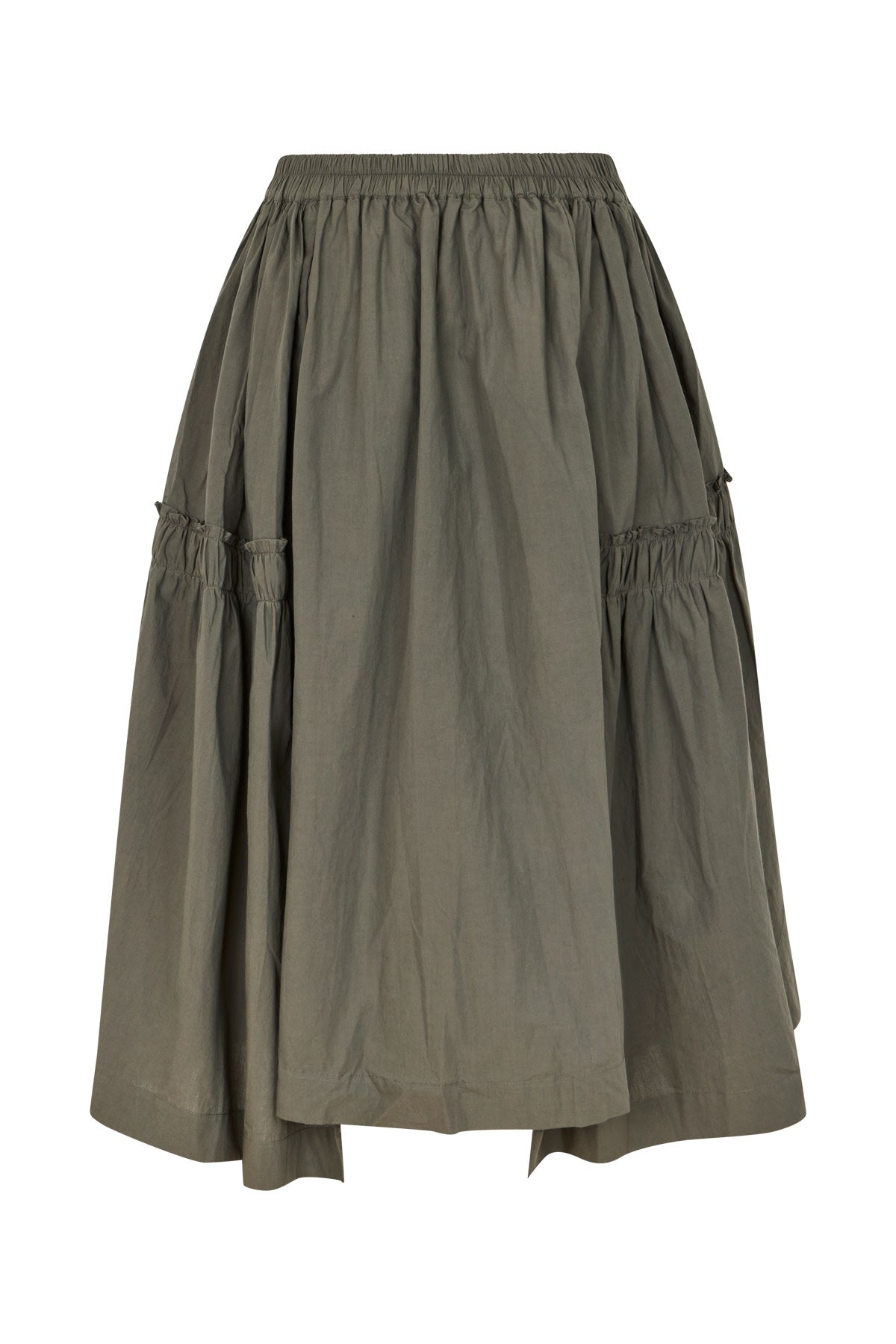 Brigida - Poplin full skirt I Faded black 2 - Rabens Saloner