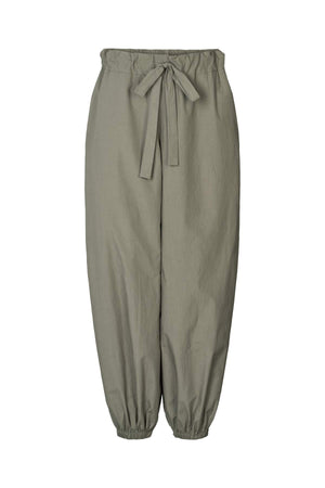 Iridi - Poplin gathered pants I Asphalt Asphalt XS/S 3 - Rabens Saloner