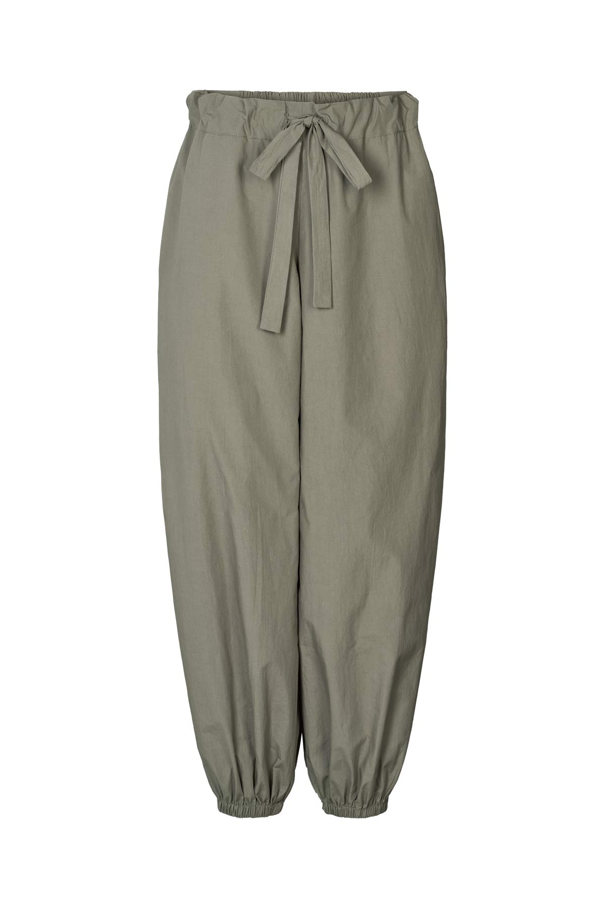 Iridi - Poplin gathered pants I Asphalt Asphalt XS/S 3 - Rabens Saloner