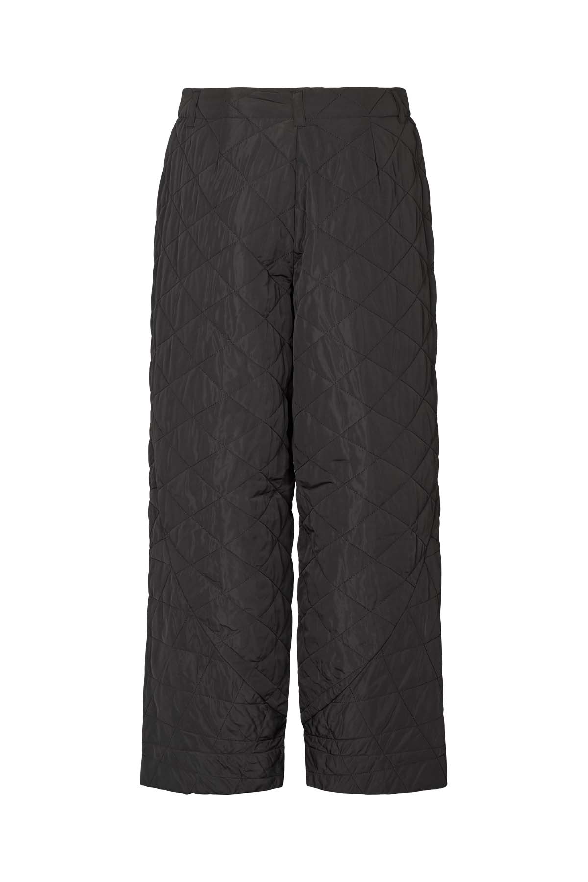 October - Tech quilt shaped pants I Black 5 - Rabens Saloner