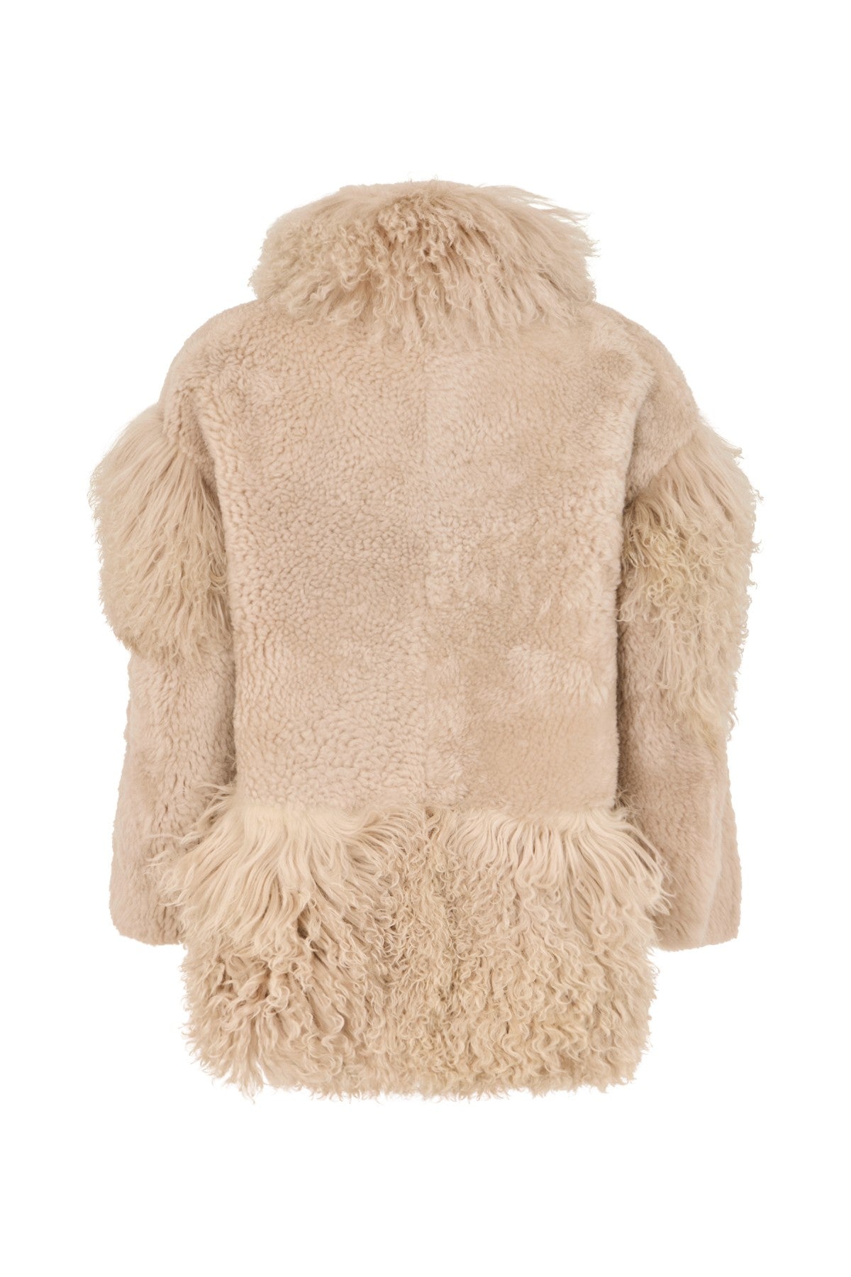 Stacia - Duo shearling jacket I Chalk 6 - Rabens Saloner