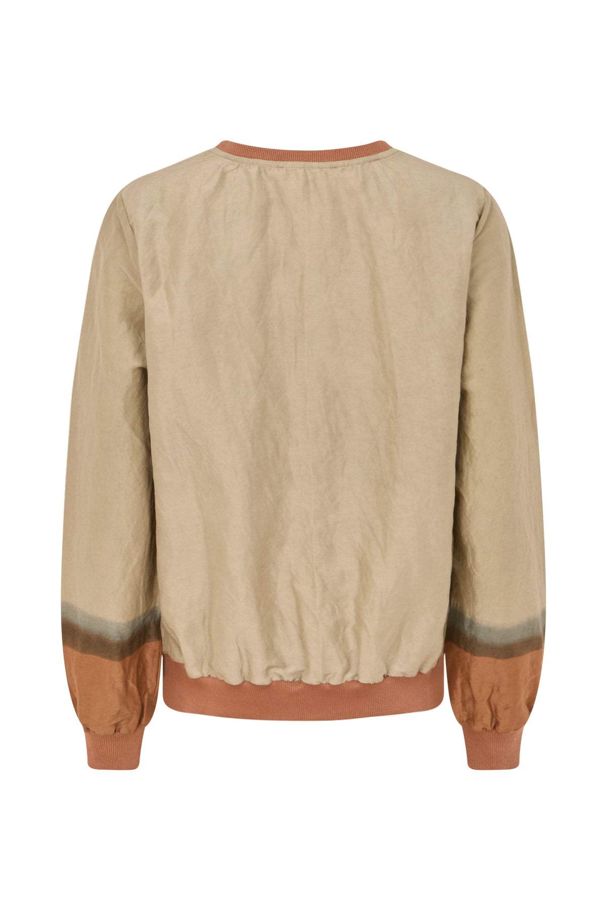 Ommi - Horizon sweat top I Silver/rust 5 - Rabens Saloner