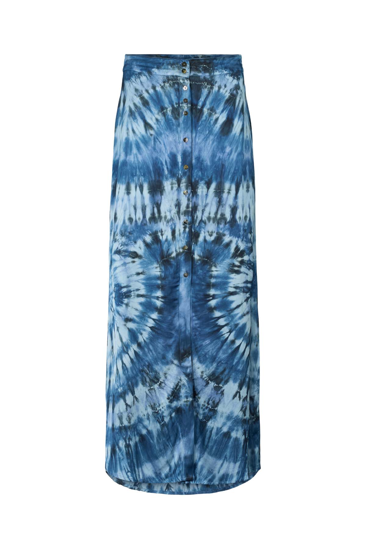 Henriette - Lava button skirt I Blue combo 5 - Rabens Saloner
